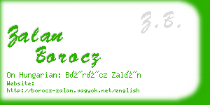 zalan borocz business card